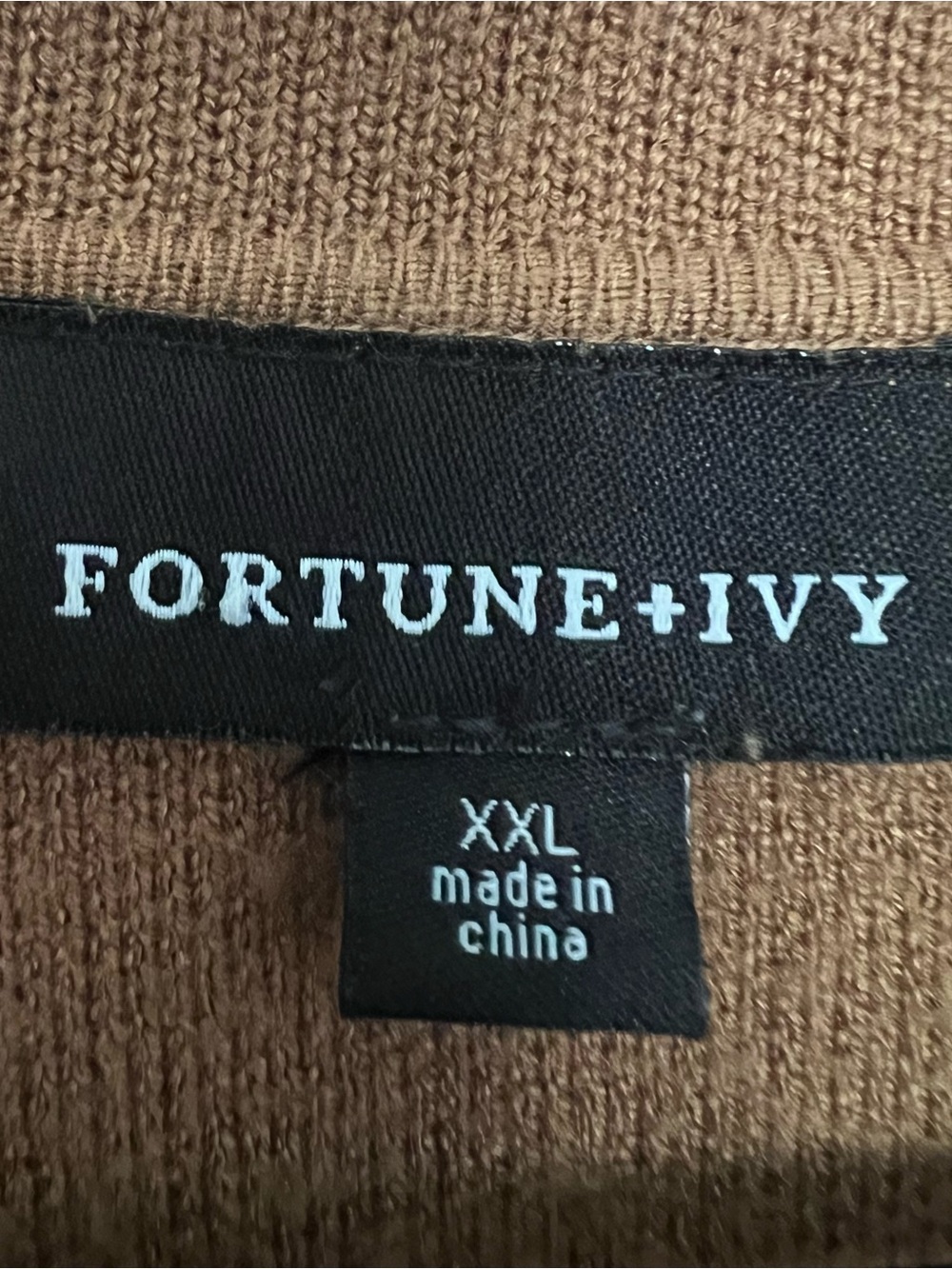 Stitch Fix Fortune + Ivy Women's Camel Naji Open-Front Blazer Jacket Coatigan - Picture 4 of 10